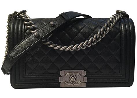 chanel boy caviar inside|What I Wear on Repeat: My Chanel Boy Bag .